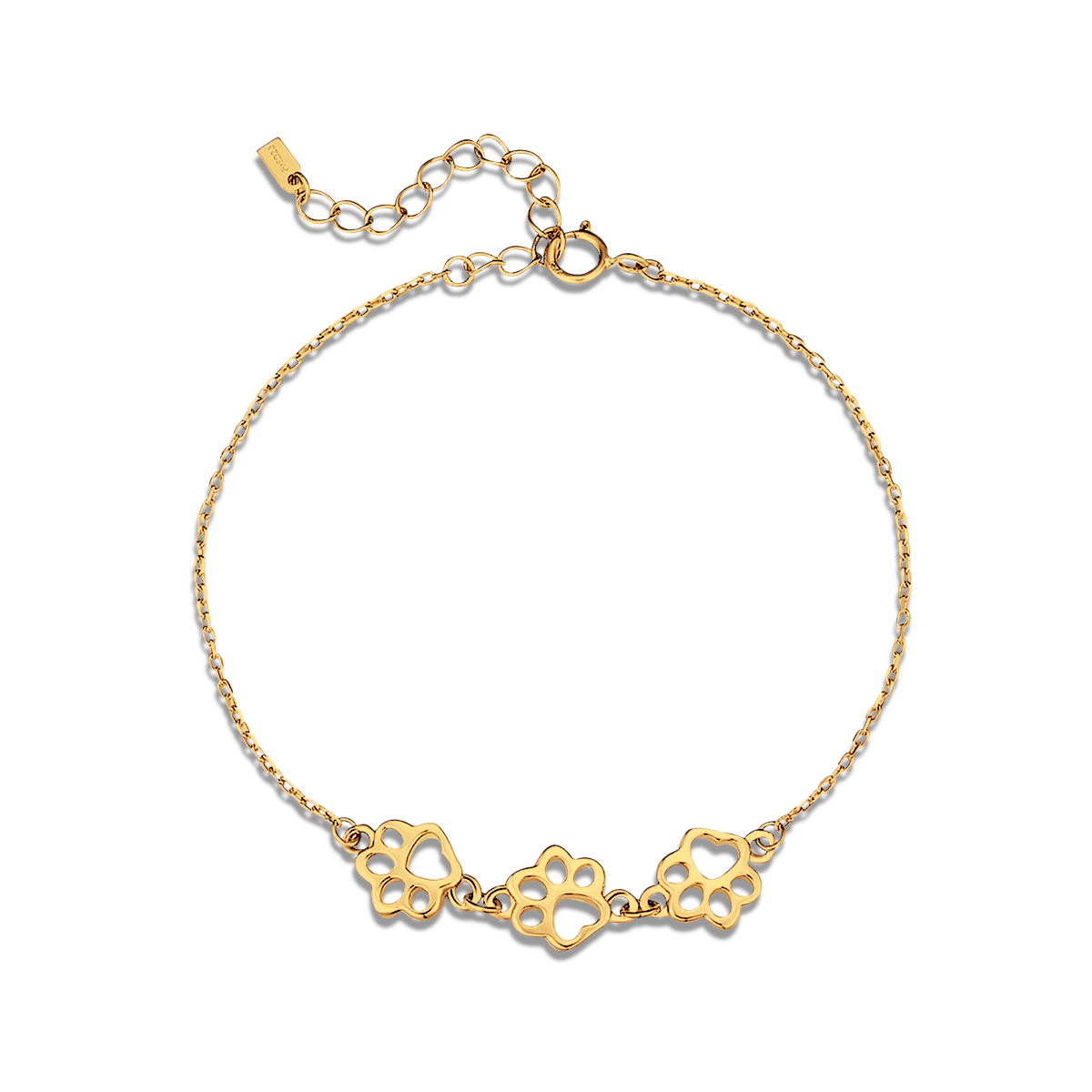 Paw Prints Trio Bracelet