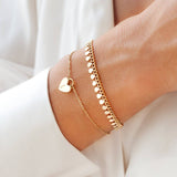 Initial Heart Bracelet