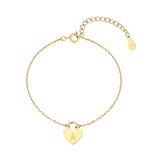 Initial Heart Bracelet