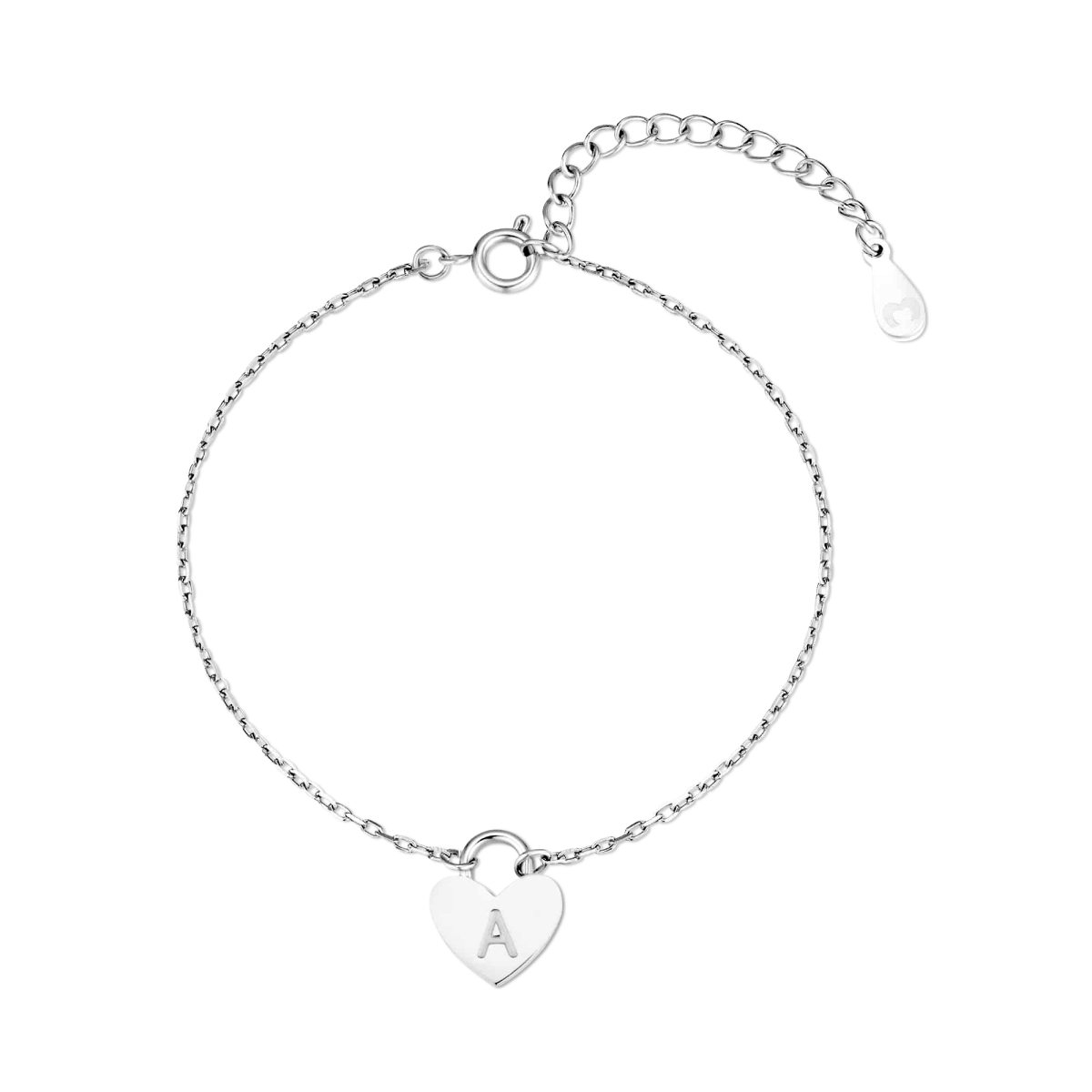 Initial Heart Bracelet