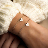 Initial Heart Bracelet