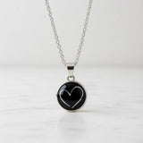 Pendant with Hair in Circle Design of Silver