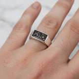 Ashes Ring in Silver Seal