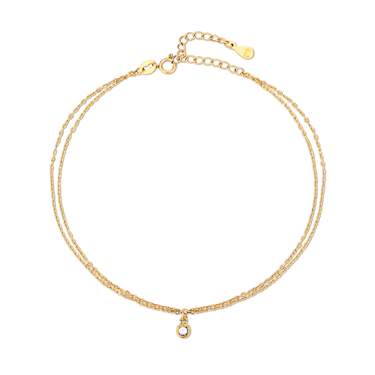 Illuminated Zirconia Ankle Bracelet