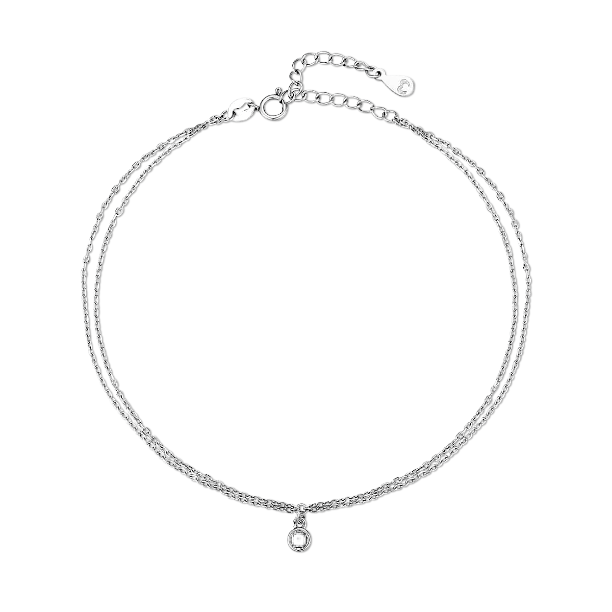 Illuminated Zirconia Ankle Bracelet