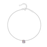 Initial Anklet with Colourful Letters