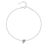 Initial Anklet with Colourful Letters