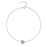 Initial Anklet with Colourful Letters