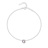 Initial Anklet with Colourful Letters
