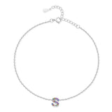 Initial Anklet with Colourful Letters