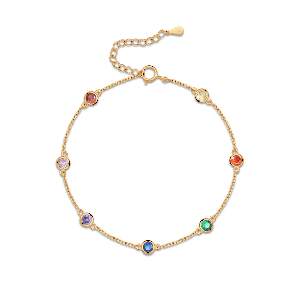 Rainbow Ankle Bracelet